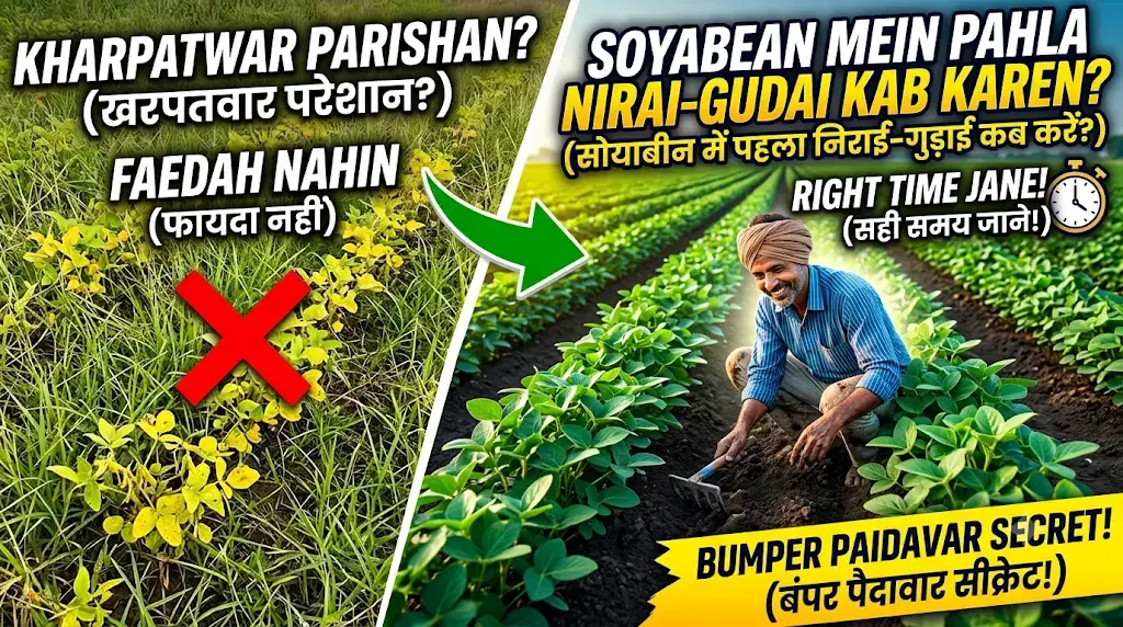 soyabean-me-pahli-nirai-gudai-kab-kare