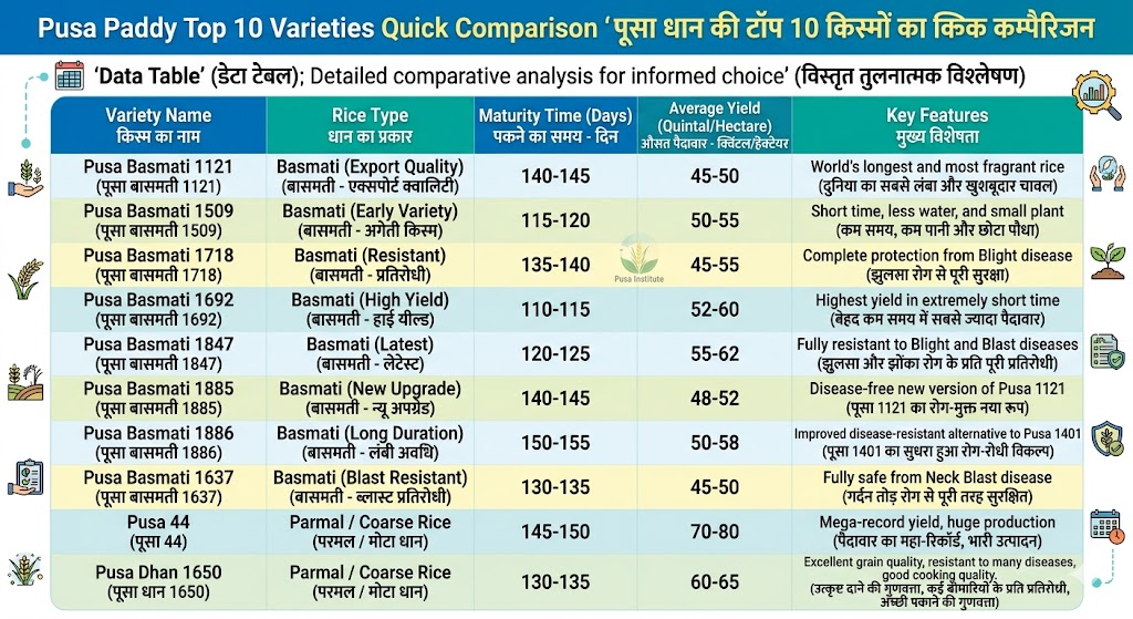 pusa-dhan-top-varieties-2026