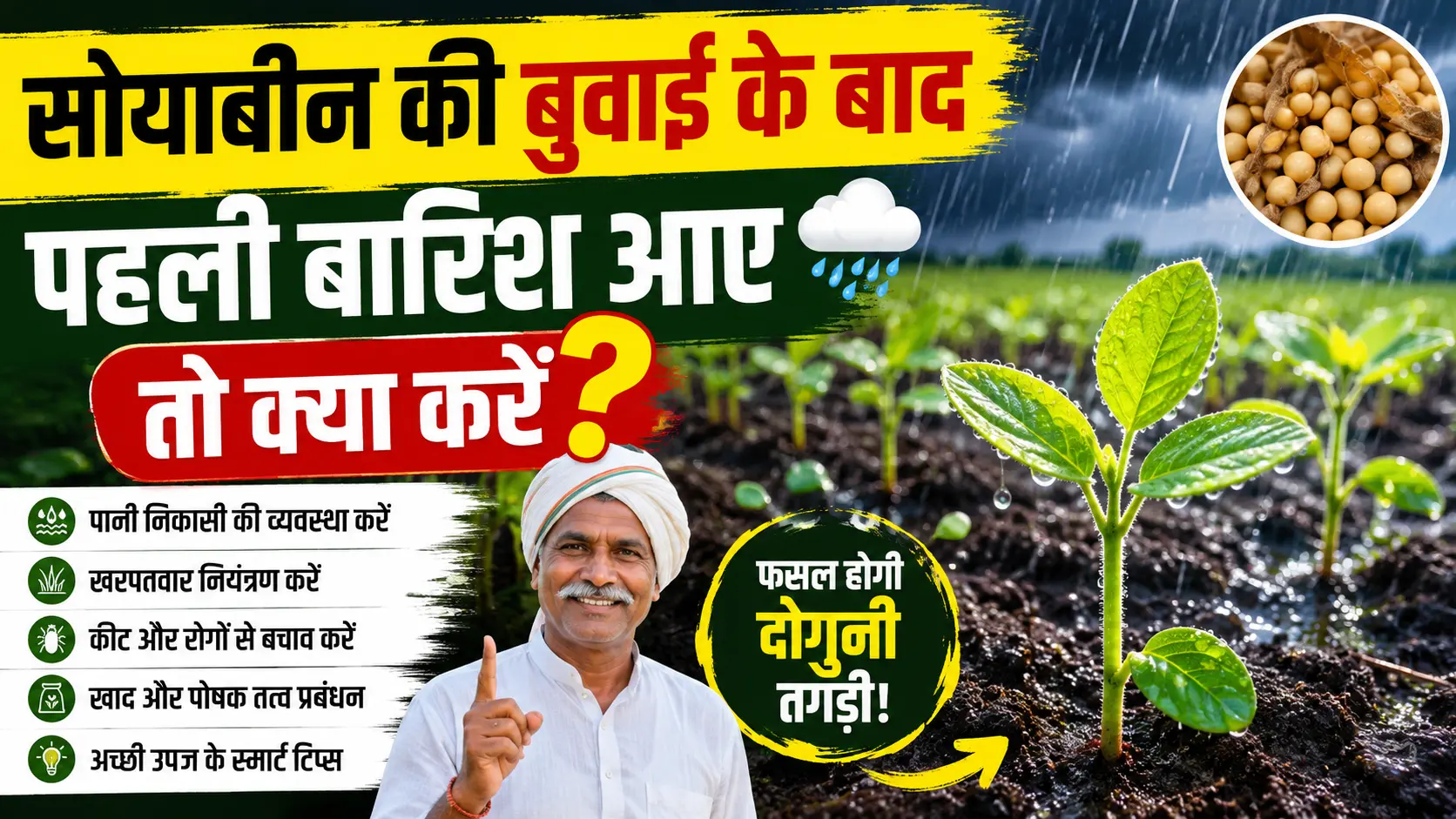 soyabean-buvai-ke-baad-pahli-barish-kya-kare